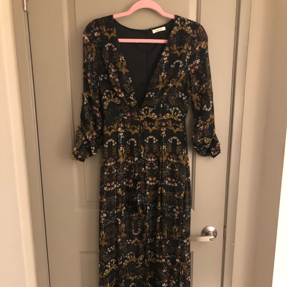 Romper Dress with Metallic Detailing